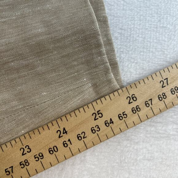 J Jill Plus 4X Linen Stretch Pants Pull On Elastic Waist Straight Leg Slit Hem - Picture 14 of 15